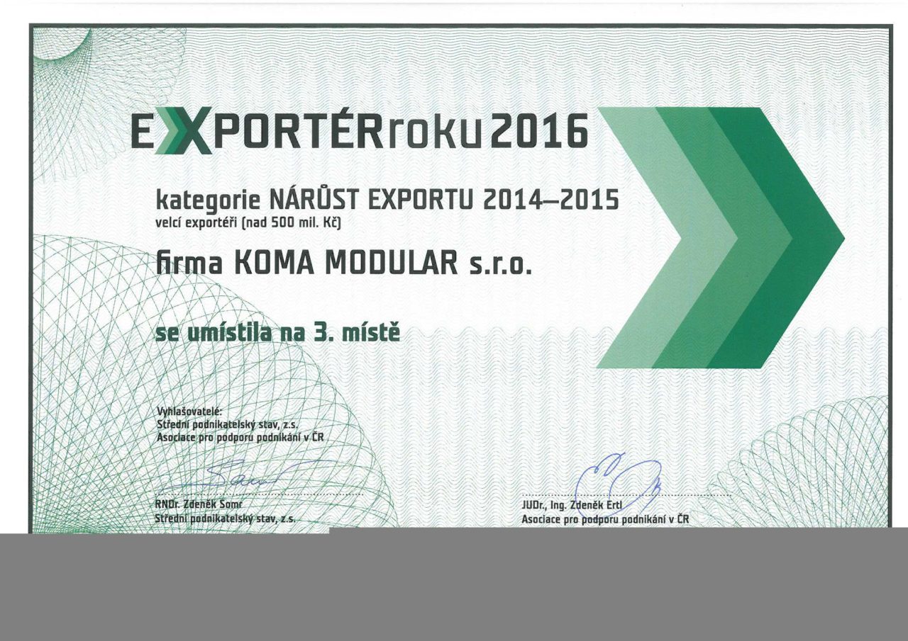 Narust_exportu_2014-2015_koma_modular